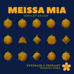 05. Catalan Solids - Charm of Symmetry – 3D Print File for Catalan Keychain & Pendant - Catalan Solids Keychain - Archimedean solids Pendant - Sacred Geometry Fashion Statement - Polyhedra Math Art