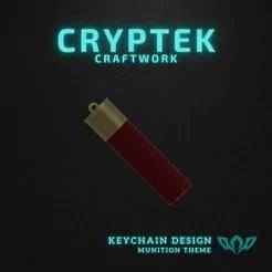 05. Steel Shot Ammunition 2 3_4 in Length - Hevi-Shot - Marsh Marvel: Steel Shot 2 3/4” Ammo Keychain 3D Print File - Military Ammunition Fashion - Shotgun Ammo