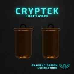 06. _22 Short, Grain Super X - Winchester USA - Pocket Power: .22 Short Super X Winchester USA Ammo Earring 3D Print File - Military Ammunition Necklace - Rimfire Cartridge type Ammunition