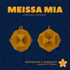08. Small Icosihemidodecahedron - Mini Polyhedral Magic – 3D Print File for Keychain & Pendant - Versi-Regular Polyhedra Keychain - Versi-Regular Polyhedra Pendant - Sacred Geometry Fashion Statement - Polyhedra Math Art