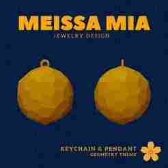 13. Pentagonal Hexecontahedron (Dextro) - Charm of Symmetry – 3D Print File for Catalan Keychain & Pendant - Catalan Solids Keychain - Archimedean solids Pendant - Sacred Geometry Fashion Statement - Polyhedra Math Art