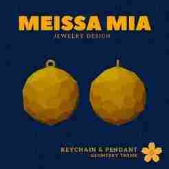 14. Pentagonal Hexecontahedron (laevo) - Charm of Symmetry – 3D Print File for Catalan Keychain & Pendant - Catalan Solids Keychain - Archimedean solids Pendant - Sacred Geometry Fashion Statement - Polyhedra Math Art