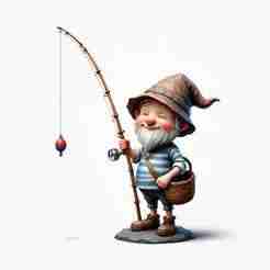 2303 Fairy Tale Gnome - Color Full-Body Figurine on Base, magic, dragon, serpent, wood, gnome, gorgon, warrior, wild, fox, monster, cat, fair, witch, werewolf, horror, beast, snake, troll, skeleton dance