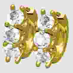 3 Diamond U Gellery Earring