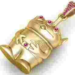 3 EYES BODY PENDANT  3d printable model