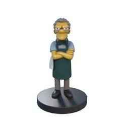 3D Figure of Moe, the classic Simpsons bartender