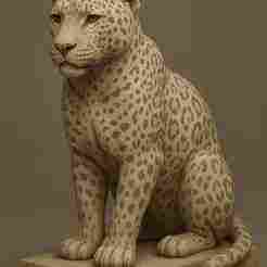 3D Jaguar Sculpture