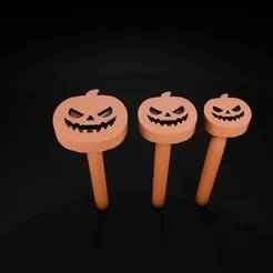 3D Model for Halloween Pointillism (Pumpking) - Artistic Stencil