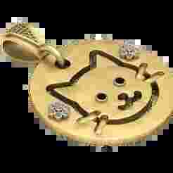 3D Printable Cat Medallion