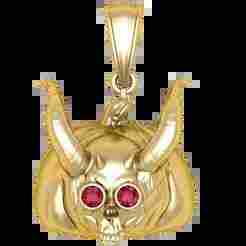 3D Printable Gold Monster Pendant