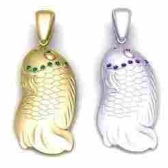 3d printable model   Golden Koi Pendant