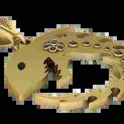 3D Printable Scorpion-Inspired Gold Pendant