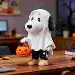 3D Printable Snoopy Halloween Ghost Figure
