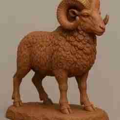 3D Sardi Ram Sculpture – Detailed Printable Model