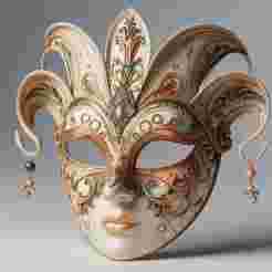 622 Venetian Carnival Mask Color 3D Model, magic, dragon, serpent, mask, gnome, gorgon, venetian carnival, wild, fox, monster, cat, fair, witch, werewolf, horror, beast, snake, troll, skeleton dance