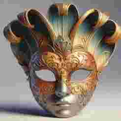 623 Venetian Carnival Mask Color 3D Model, magic, dragon, serpent, mask, gnome, gorgon, venetian carnival, wild, fox, monster, cat, fair, witch, werewolf, horror, beast, snake, troll, skeleton dance