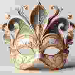 625 Venetian Carnival Mask Color 3D Model, magic, dragon, serpent, mask, gnome, gorgon, venetian carnival, wild, fox, monster, cat, fair, witch, werewolf, horror, beast, snake, troll, skeleton dance