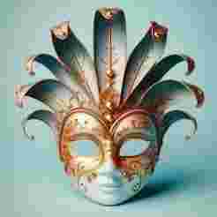 627 Venetian Carnival Mask Color 3D Model, magic, dragon, serpent, mask, gnome, gorgon, venetian carnival, wild, fox, monster, cat, fair, witch, werewolf, horror, beast, snake, troll, skeleton dance