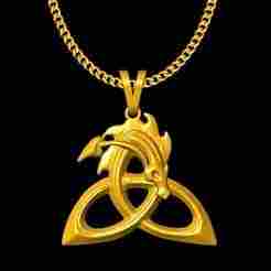 abstract dragon pendant charm