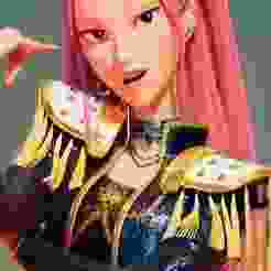 Accessory Kpop Demon Hunters Mira, shoulder piece, golden Armor | Huntrix | Cosplay