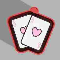 🃏💖 Ace of Hearts Mold – Freshie, Keychain, Resin & Candle Mold