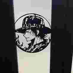 Ace-One Piece-Sihouette 2D