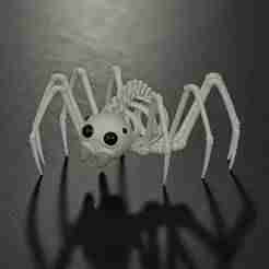 Adorable Skeleton Spider 3D Printing STL File!