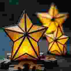 Advent Star Lanterns – Low Poly LED-Ready STL Set