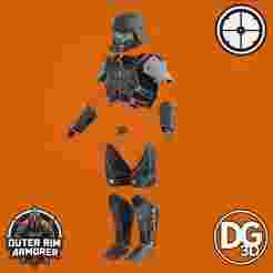 AF-91 Field Chemist Armor and Helmet from Helldivers 2 - Digital STL File Only