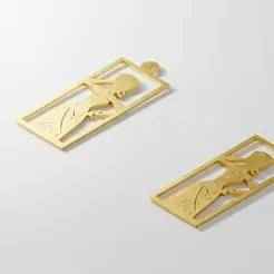 African Woman Silhouette Pendant