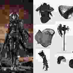 Albedo - Overlord - Cosplay Armor/Accessory - EVA Foam Template - PDO + PDF Pepakura Pattern