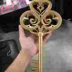 Alice-Inspired Fantasy Cosplay Key Prop STL | Inspired Accessory, 3D Printable