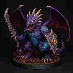 Alien Demon Warrior – Fantasy & Sci-Fi Creature | 3D Printable Model