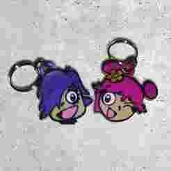 Ami and Yumi' Couple Keyrings