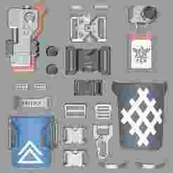 Ananta Captain Male Main character Accessories. Video game, props, cosplay