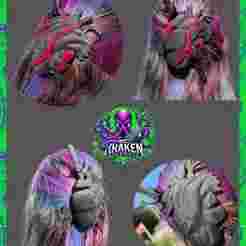 Anatomical Bleeding Heart Hair Pin