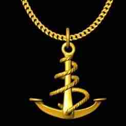 anchor charm 20mm