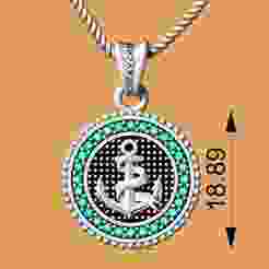 Anchor hip-hop pendant