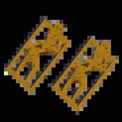 Ancient Figure Pendant Silhouette Jewelry Art