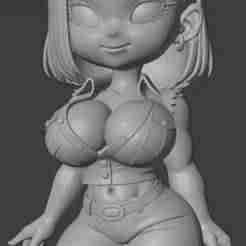 android c18 chibi - dragon ball