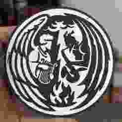 Angel Devil Music coaster