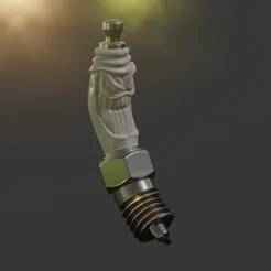 Angry spark plug