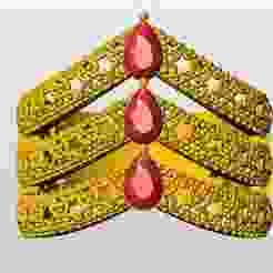 Antic design Gold ringin 24 karets in gold.
