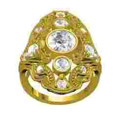 Antique Art Deco Filigree Enagement Ring