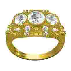 Antique Art Deco Filigree Engagement Ring 4