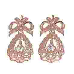 Antique Art Deco Style Bow Earring
