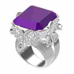 Antique Floral Design Cocktail Ring