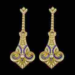 Antique Long Cocktail Earring 2