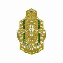 Antique Milgrain Art Deco Diamond Pendant 2