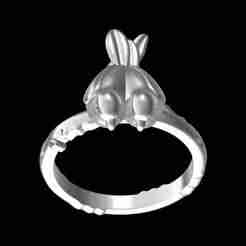 Antique Parrot Couple Ring